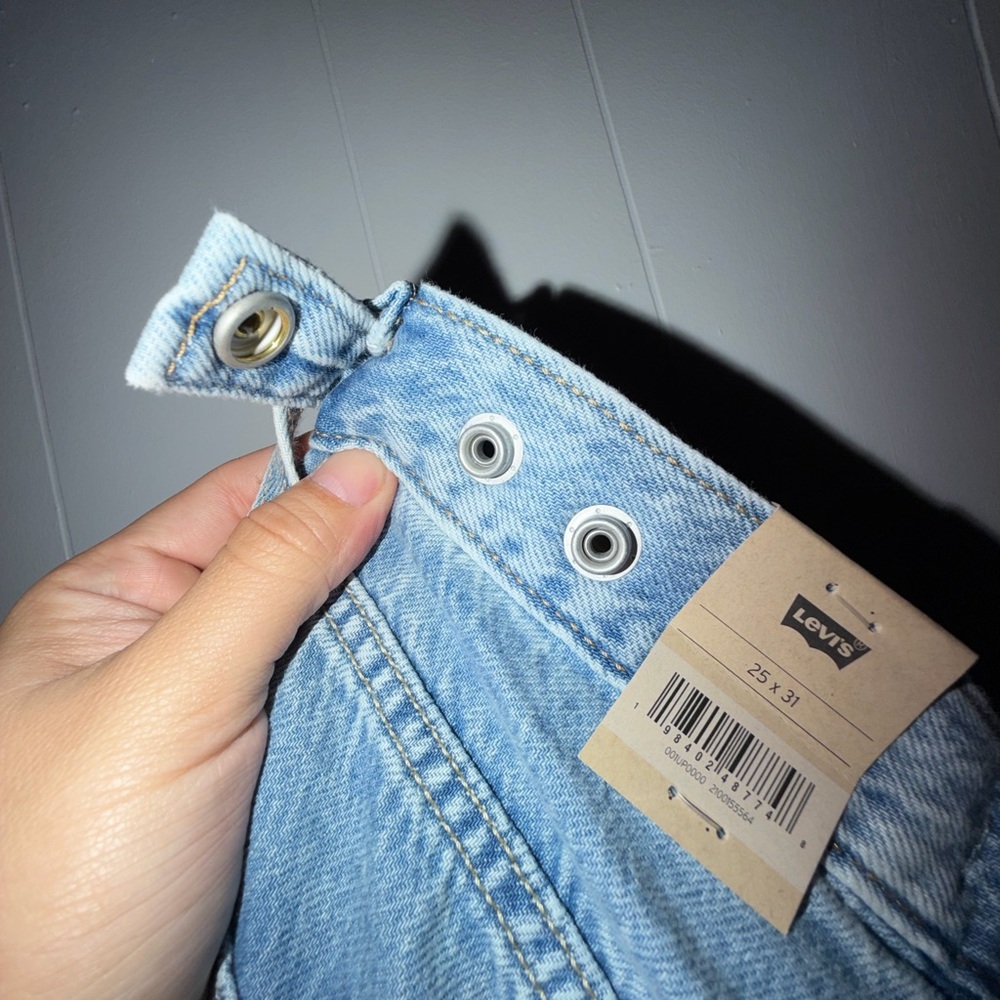 Women Levi's Cinch Baggy Light Blue Jeans - Picture 7 of 8